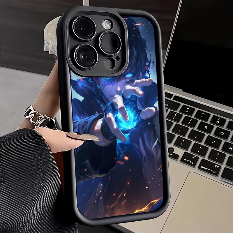 Phone Case for iPhone 17 Air 16E 15 16 Pro Max S-Solos L-Levelings Anime Cover 14 Plus 13 12 Mini Soft Shell Silicone Fundas