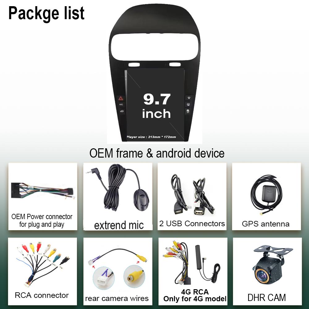 Car Radio Android 13 For Dodge Journey 2013 - 2016 Wireless Carplay Head Unit 2 Din Wifi 4G Car Radio Video Multimedia Player