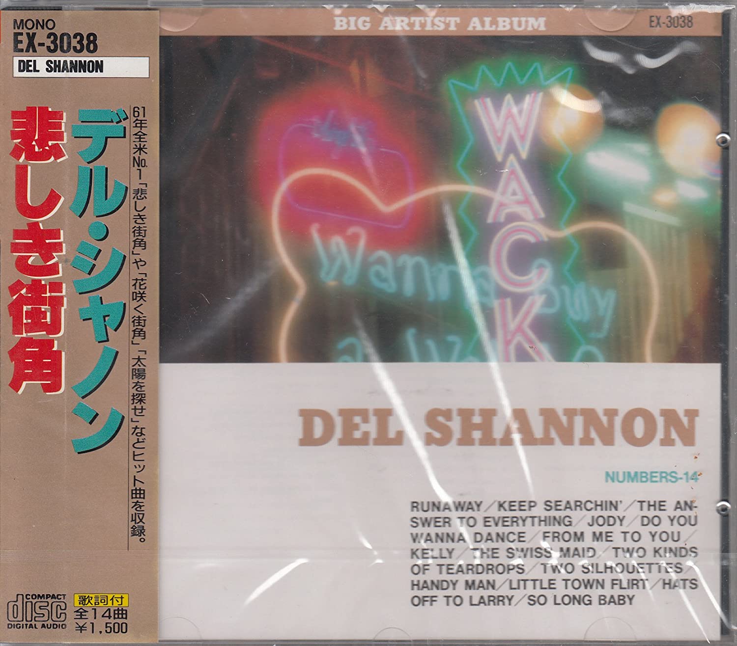 

CD DEL SHANNON - Runaway EX3038 Japan Pop Used
