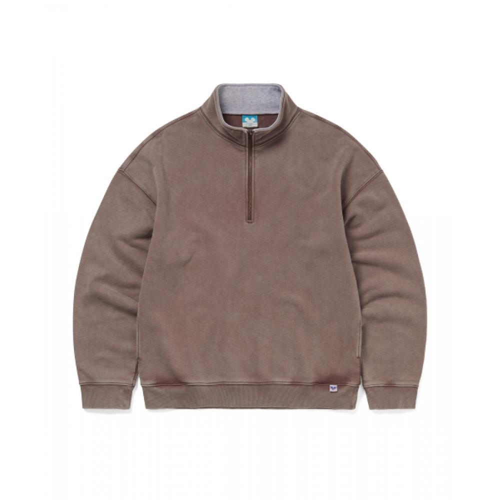 Thisisneverthat Tnt Mickey Frame Half Zip Sweatshirt Brown S
