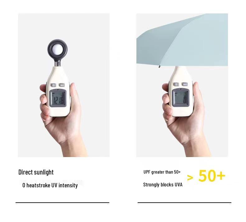 50% Off Dual-Use Mini Pocket Umbrella: Lightweight Sunshade & Rain Protection with Black Glue; Ideal for Sun Protection & Customization