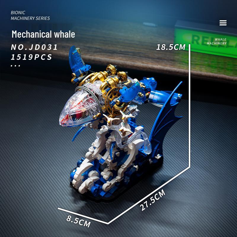 

JD031 Механический кит Пазл высокой сложности - Конструктор для детей, Игрушки, Украшения, Подарки.