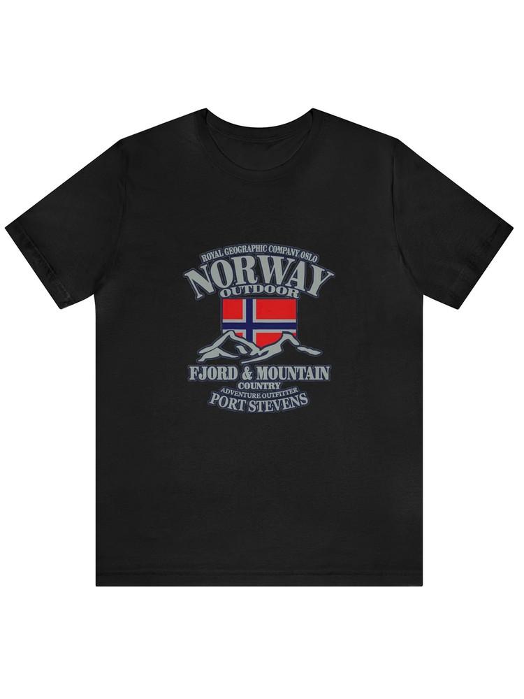 

Men s Norway Graphic Cotton T-Shirt - Short Sleeve, Round Neck, Breathable 3XL