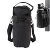 Magnetic Gym Sling Bag for Men Women with Water Bottle Holder Gym Pouch for Travel Sports Work Fitness Polyester Black