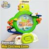 Dinosaur Mini Catching Games Console Featuring Music Track Car Arcade Baby Toddler Hand-Eye Coordination Early Education Tabletop Games Toy