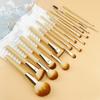 18 PCS Makeup Brushes Sets Bamboo Cosmetic Eyeshadow Foundation Powder Blush Eye Make Up Brush Blending Beauty Tools Kits