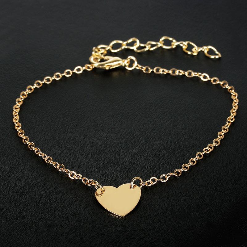 

2026 simple love necklace personalized girl peach heart neck chain fashionable versatile collarbone chain creative small gift wholesale
