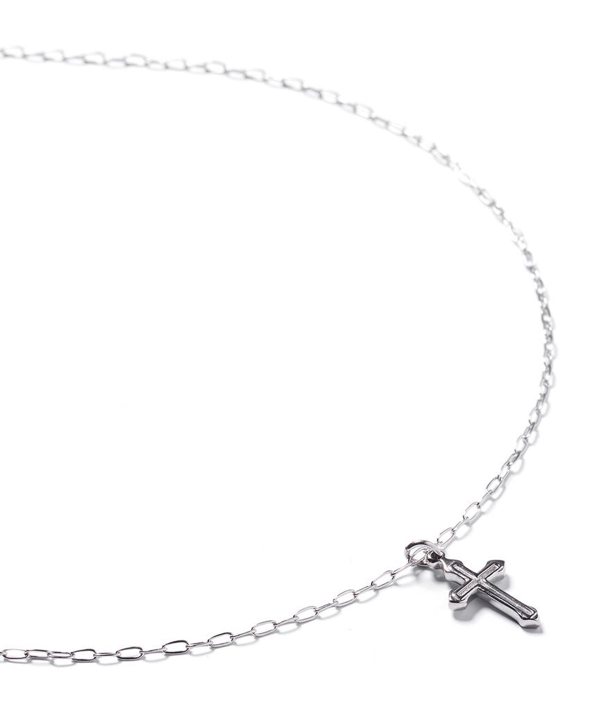 Jbans Classic Embossed Cross Pendant 04 Chain Necklace (C2601-An1011_Sv)