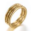 Huajie Atlantis Ring: Stylish Silver/Gold/Rose Gold for Men & Women, Perfect for Festivals.