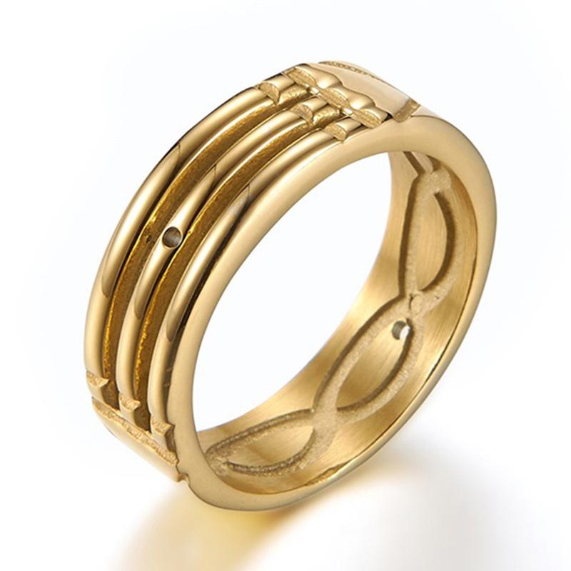 Huajie Atlantis Ring: Stylish Silver/Gold/Rose Gold for Men & Women, Perfect for Festivals.