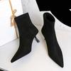 Fashion Liyke Vintage Women Ankle Boots Fashion Pointed Toe Spring Autumn Low Thin Heels Pumps Shoes Ladies Stretch Slim Short Booties
