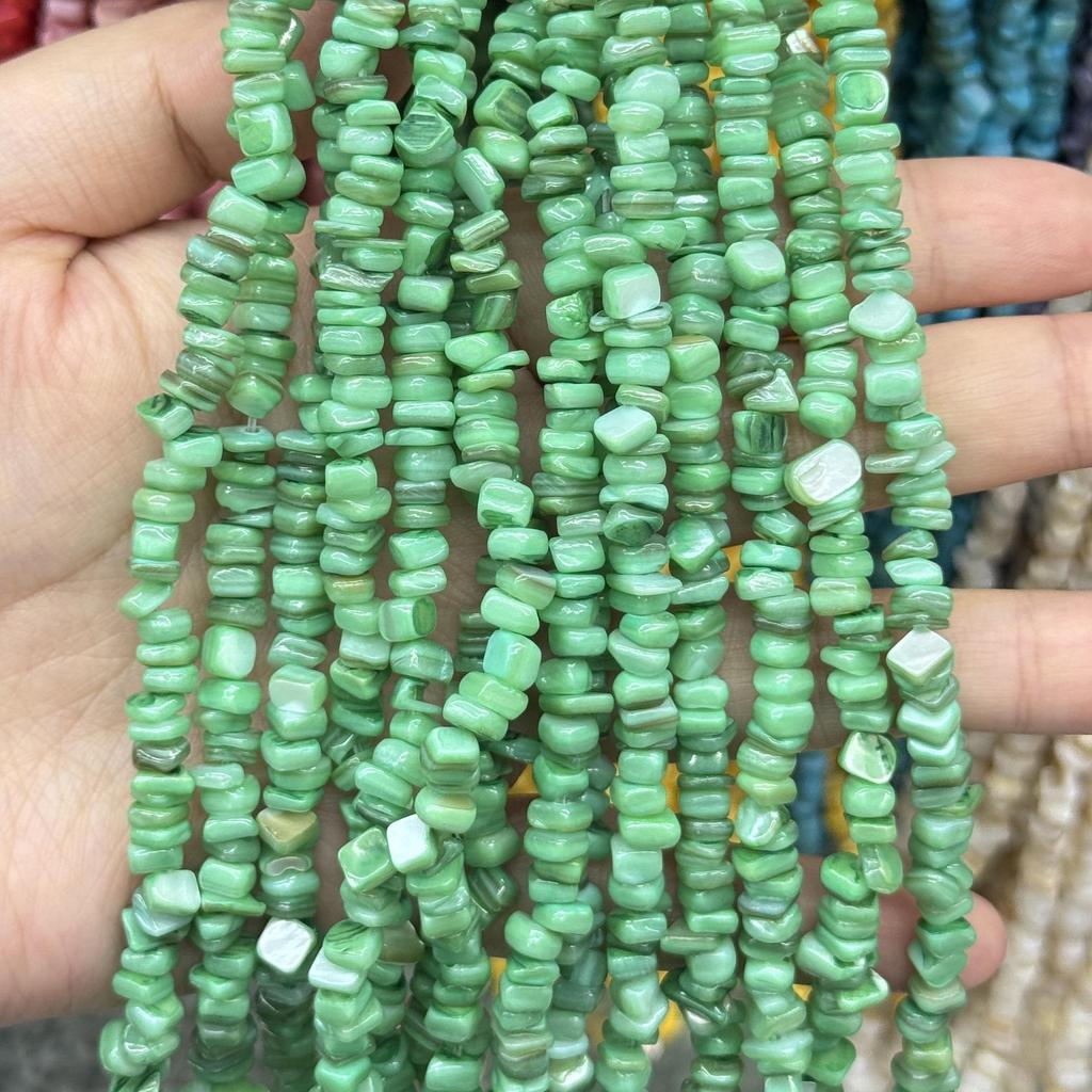 5mm Freshwater Shell Cube Beads for DIY Jewelry: String, Bracelet, Necklace Accessories