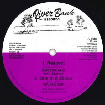 10-Zoll-Schallplatte EMETERIANS, SARITAH; KEVIN DAVID / - Respekt; One In A Zillion / Feedbac RVR1004 River Bank 2019 UK Reggae, Ska & Dub