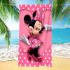 1pc Mickey and Minnie Themed Beach Towel Lightweight Bath Towel Modern Rectangular Towel Ideal for Yoga Travel Swimming
