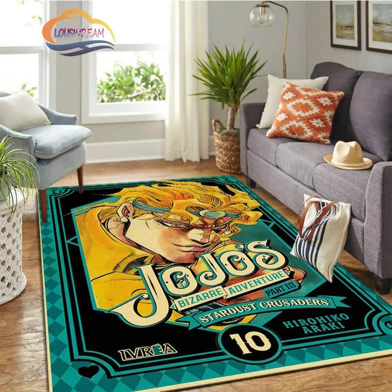 JoJo's Bizarre Adventure Stone Ocean Series Anime Carpet and Rug Living Room Large Area Decoration Sofa Mat Bedroom Doormat.