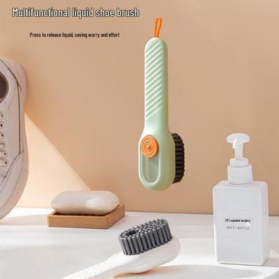 Multifunktionale Flüssig-Schuhreinigungsbürste - Weiche Borsten-Presswerkzeug für Schuhe und Kleidung
