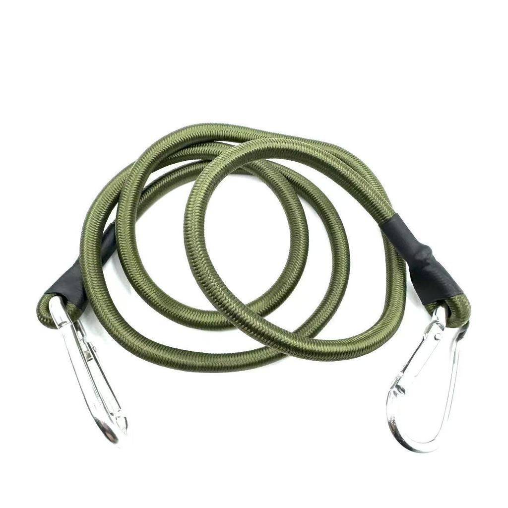 Elastic 8mm Camping Bungee Cord with Hook: Ideal for Tents, Luggage, and Clotheslines