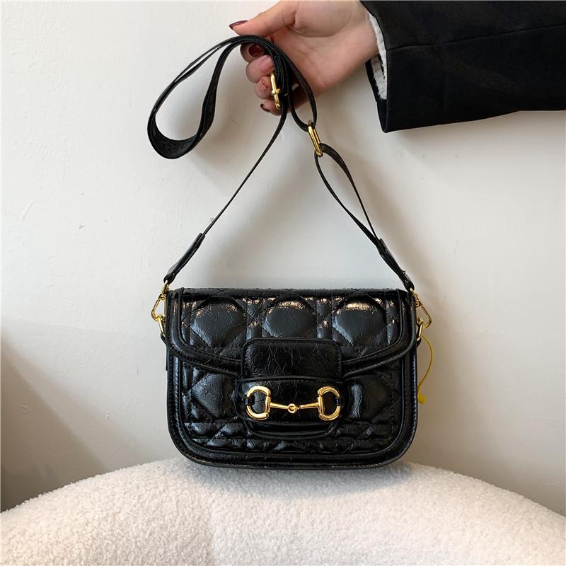 Neue High-End-Mode Stickgarn Schleife Satteltasche Einzelne Schulter Schräg Tragbar Trendige Damentasche