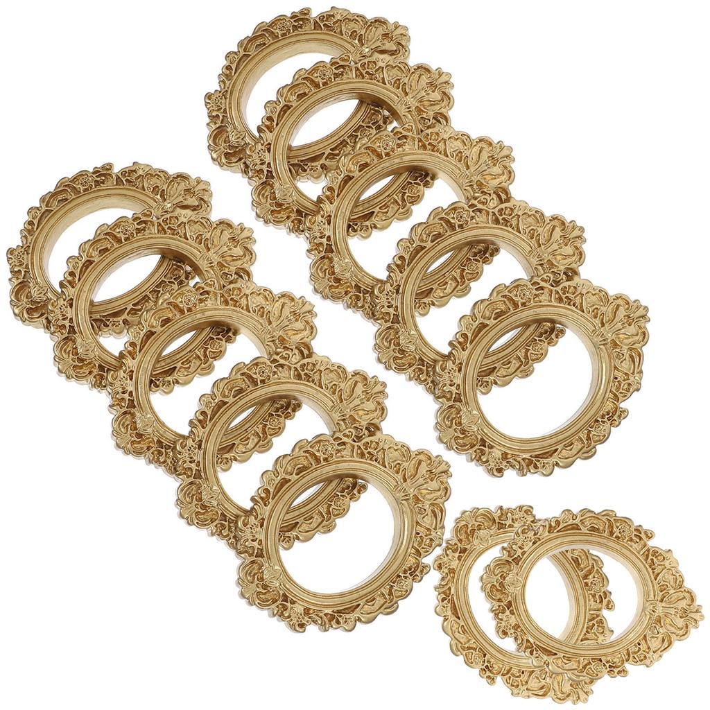 12 Pcs Photo Frame Attractive Phone Case DIY Crafts Mini Resin Baroque Ornaments Jewelry Making Material Frames Vintage Prop