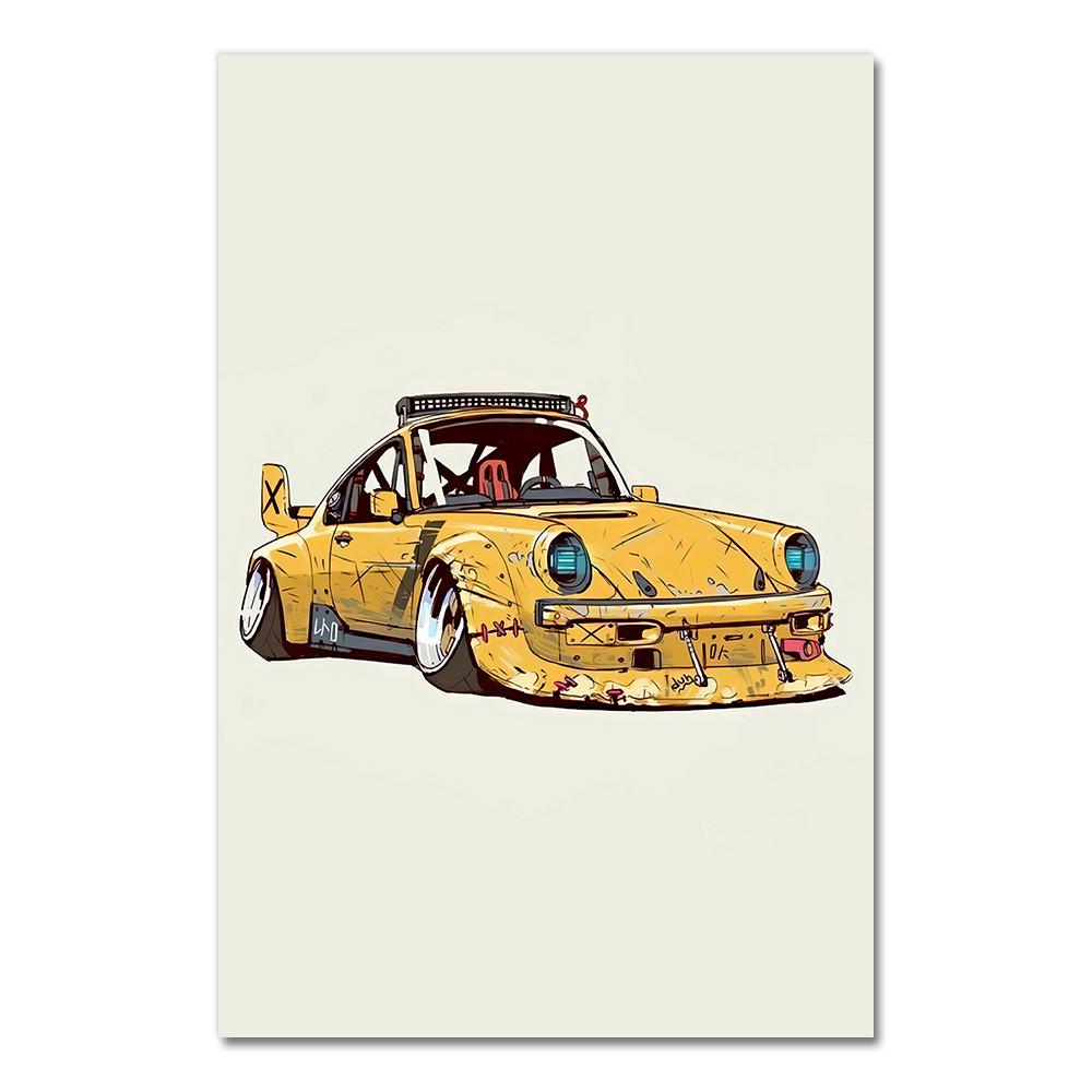 Cool Car Image Canvas Painting Wall Art Cartel De Coche Nordic Posters and Prints Poster Car Decorativas No Frame