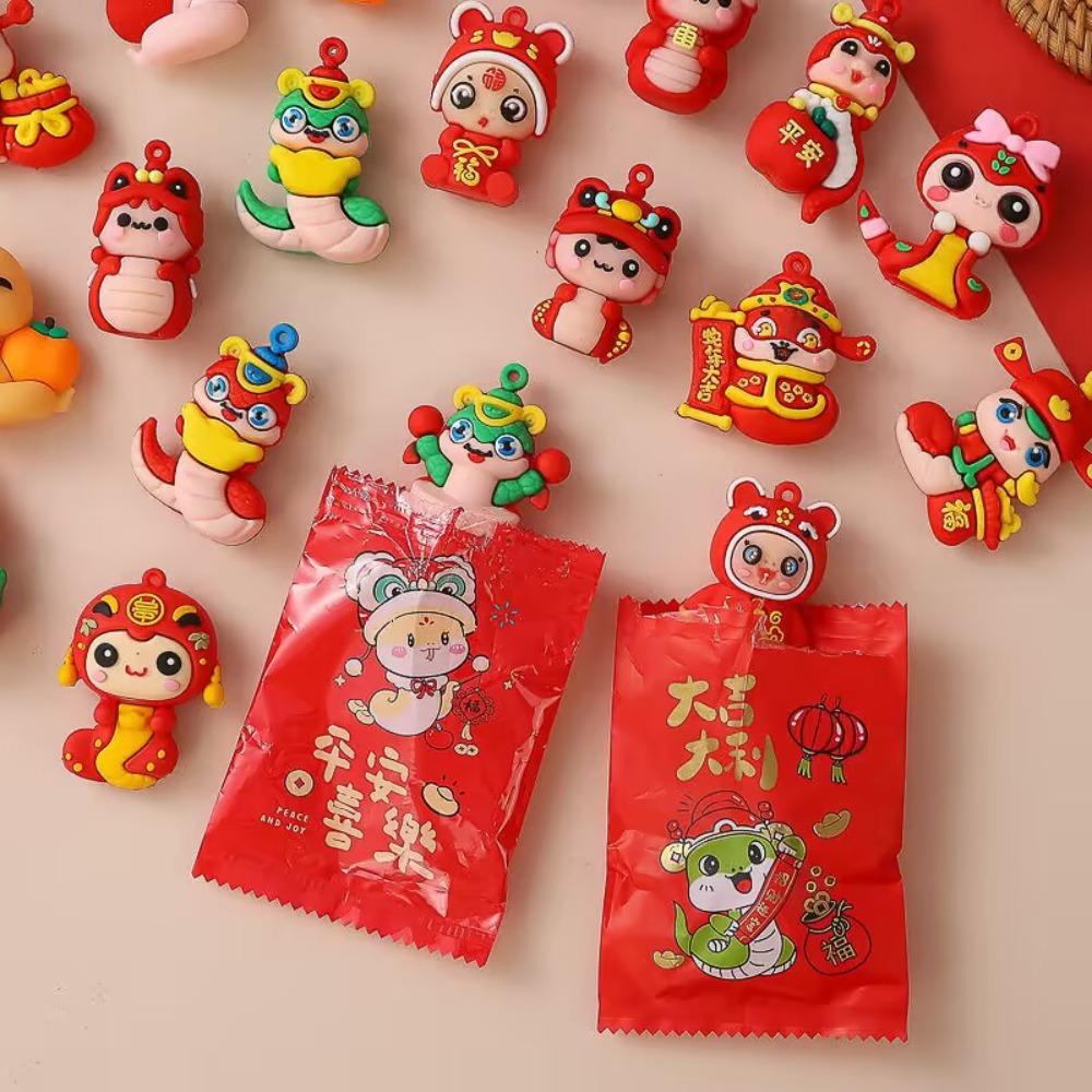 5PCS Miniature Snake Pinch Family Mini Snake Cute Blind Bag Children