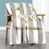 Juventus Customize Text Blanket Multi-purpose Personalized Blanket Soft Warm Cozy for Bedding Sofa Bed Livingroom for All Occasions