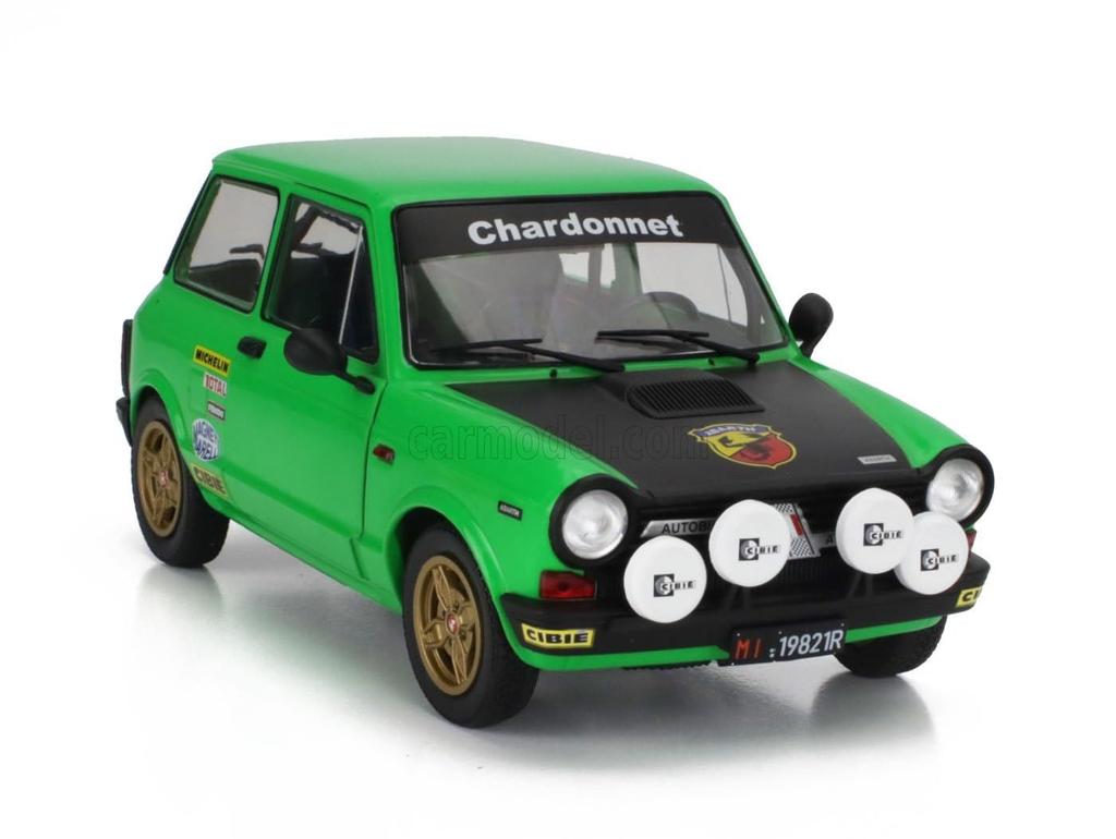 Solido Autobianchi A112 Abarth MKV 1980 (Green) 1/18 Scale Diecast Model Car