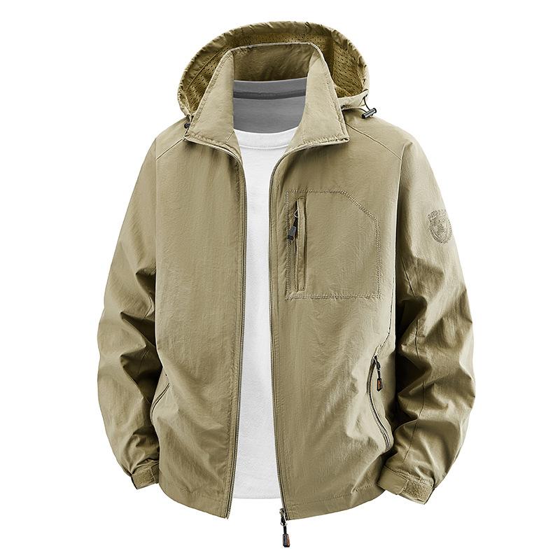 Men's coat 2025 new jacket jacket jacket fashion trend loose casual windproof