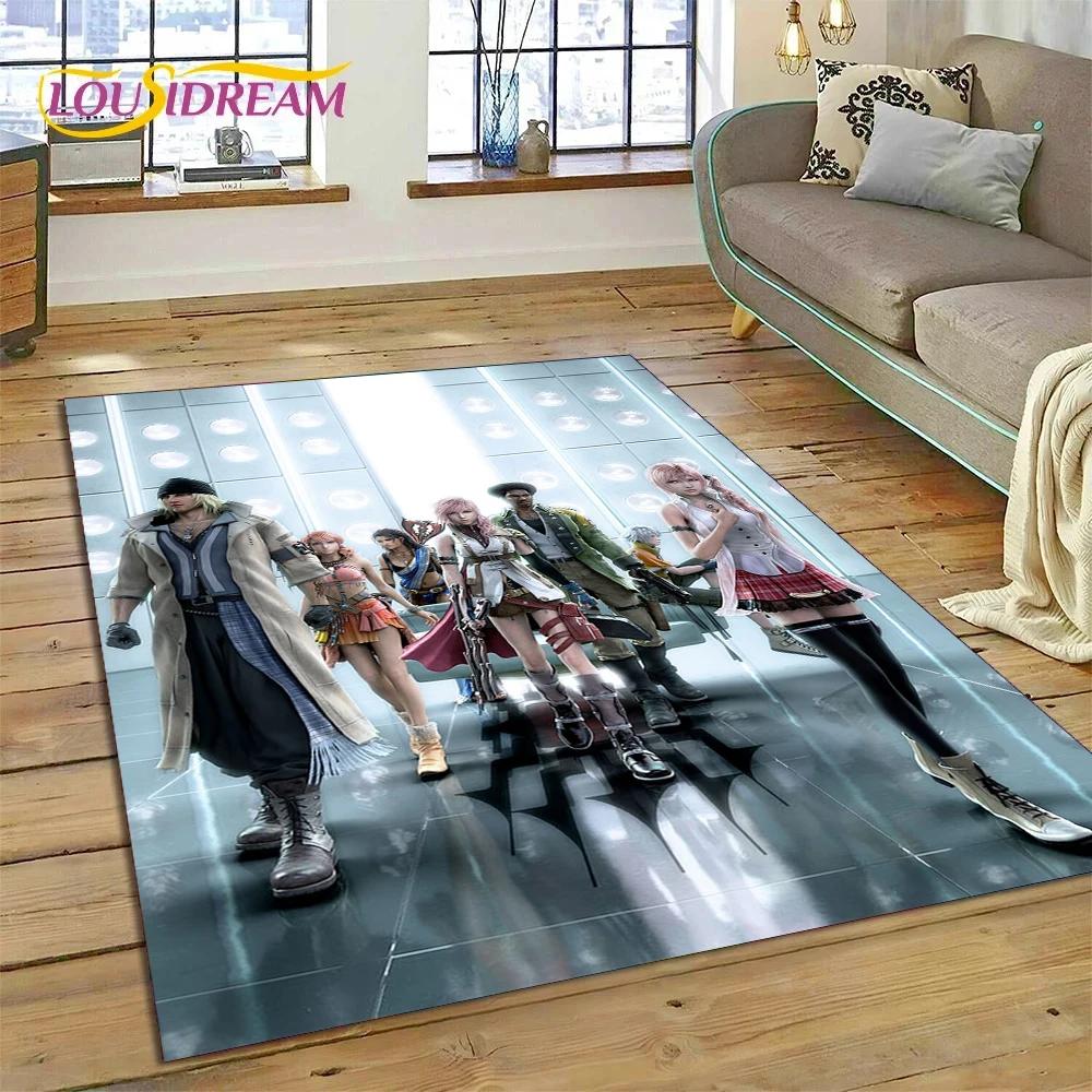 Final Fantasy Series Games Cartoon Carpet Rug for Bedroom Living Room Home Sofa Decoration,Children Game Large Decor Floor Mat