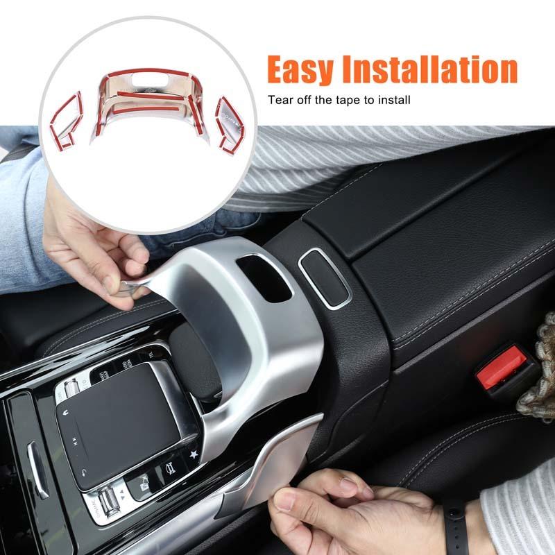 Car Armrest Box Switch Button Trim Cover Console Armrest Lock Cover Car Accessories For Benz B GLB GLA Class W247 X247 -