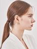 Geigerjewelry Side Heart Two-Line Earrings Gisvee148 (Silver 925 Pin)