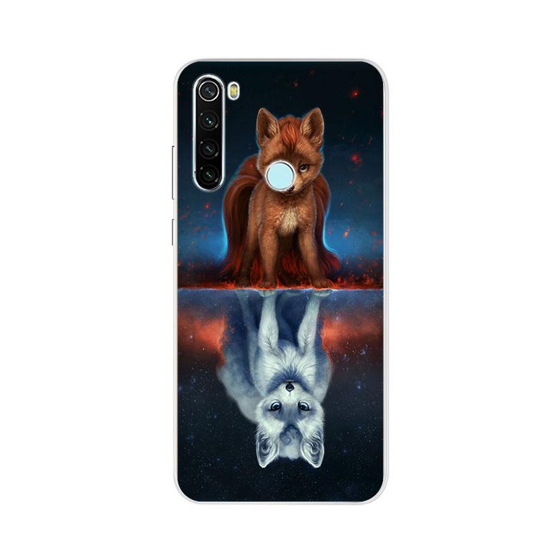 Phone Case For Xiaomi Redmi 9 8 8A 7 9A 9C 7a 9T Note10 5G Note 9 8T 7 Pro 9s Animal Raccoon Fox Silicone TPU Soft Back Cover