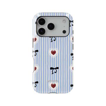

Y2K Swag Blue Stripes Phone Case for iPhone 17 17e 16e 16 15 14 13 12 11 X XS XR XSMAX 7 8 Air Pro Max Plus Double-layer iPhone 11