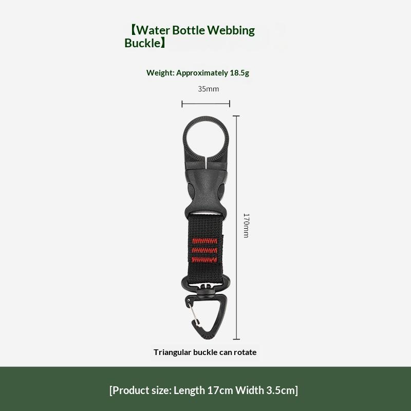 1Pc Nylon Webbing Buckle Hook Climb Carabiner Belt Backpack Hanger Hooks Clip Multifunction Water Bottle Holder Clip