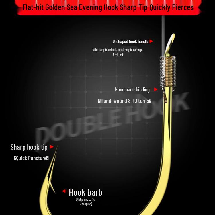 Vorgebundenes Hochsensibles Karauschen-Schwimmer-Set: Enthält Schwimmer, Hauptschnur, Doppelhaken und Vorfach zum Bachfischen.