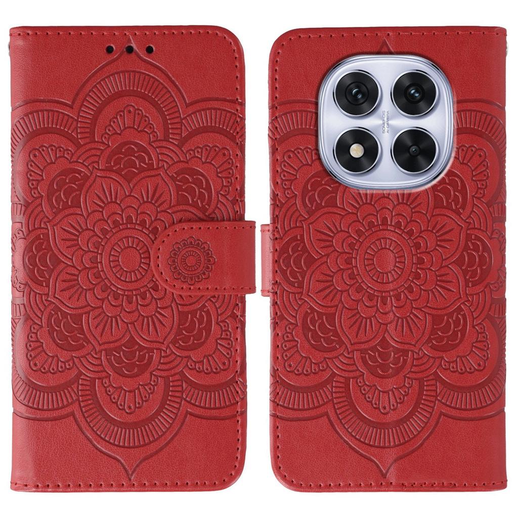Handyhülle für Xiaomi Redmi Note 14 Pro 4G/5G/Note 14 Pro+ 5G/Poco X7 5G PU-Leder Mandala Aufdruck Design Brieftaschenkoffer