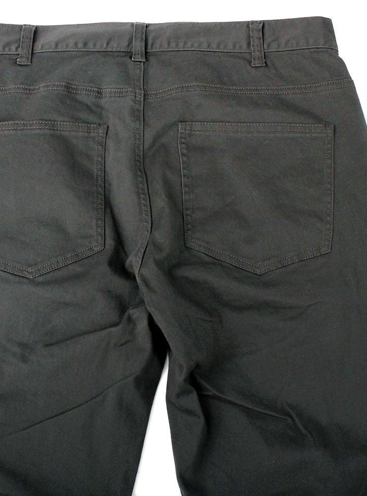 One Colors Men's Chino Pants, Plus Size, Stretch, Relaxed, Straight, Military Style, Cropped, 3/4 Length, Size 94, Khaki