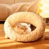 Semi-enclosed Cat Sleeping Bag Warm Cat Tunnel Nest Thickened Cat Nest Bed  Indoor