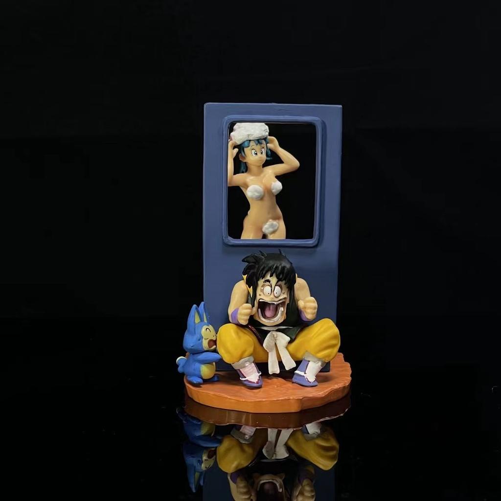 9cm Anime Drogan Boll Z Puar Figure Yamcha Figurine Bulma Pvc Action Figures Statue Collectible Model Toys Gifts