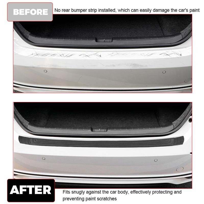 Protezione universale in PVC per paraurti posteriore, per bagagliaio e soglia della portiera dell'auto, con funzione di rinforzo e decorazione.