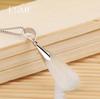 Moonstone Cat's Eye Stone Water Drops Necklace Pendant Natural Crystal Necklace