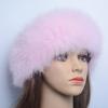 Fashion Lady Real Fox Fur Scarf Girls Warm Soft Knit Good Elastic Real Fox Fur Headband Brand Genuine Fox Fur Ring Scarves