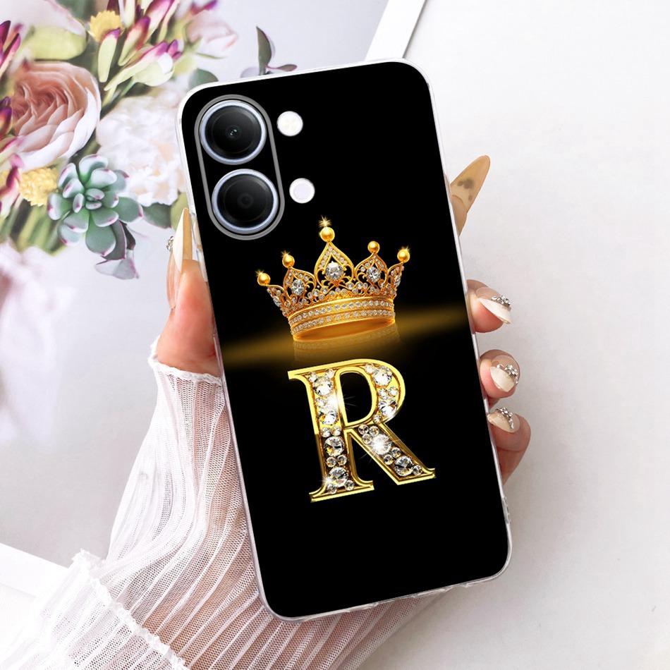 For Vivo Y05 Y11d 2026 Fashion Crown Letter Phone Case For Vivo Y11D Y05 4G Soft Silicone TPU Cases