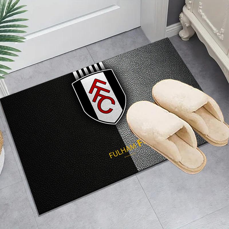 1PC Fulham Football Crest Floor Mat for Living Room, Game Rooms, Office, Bedroom, Office Floor Mat Playful Design, Christmas fan gifts