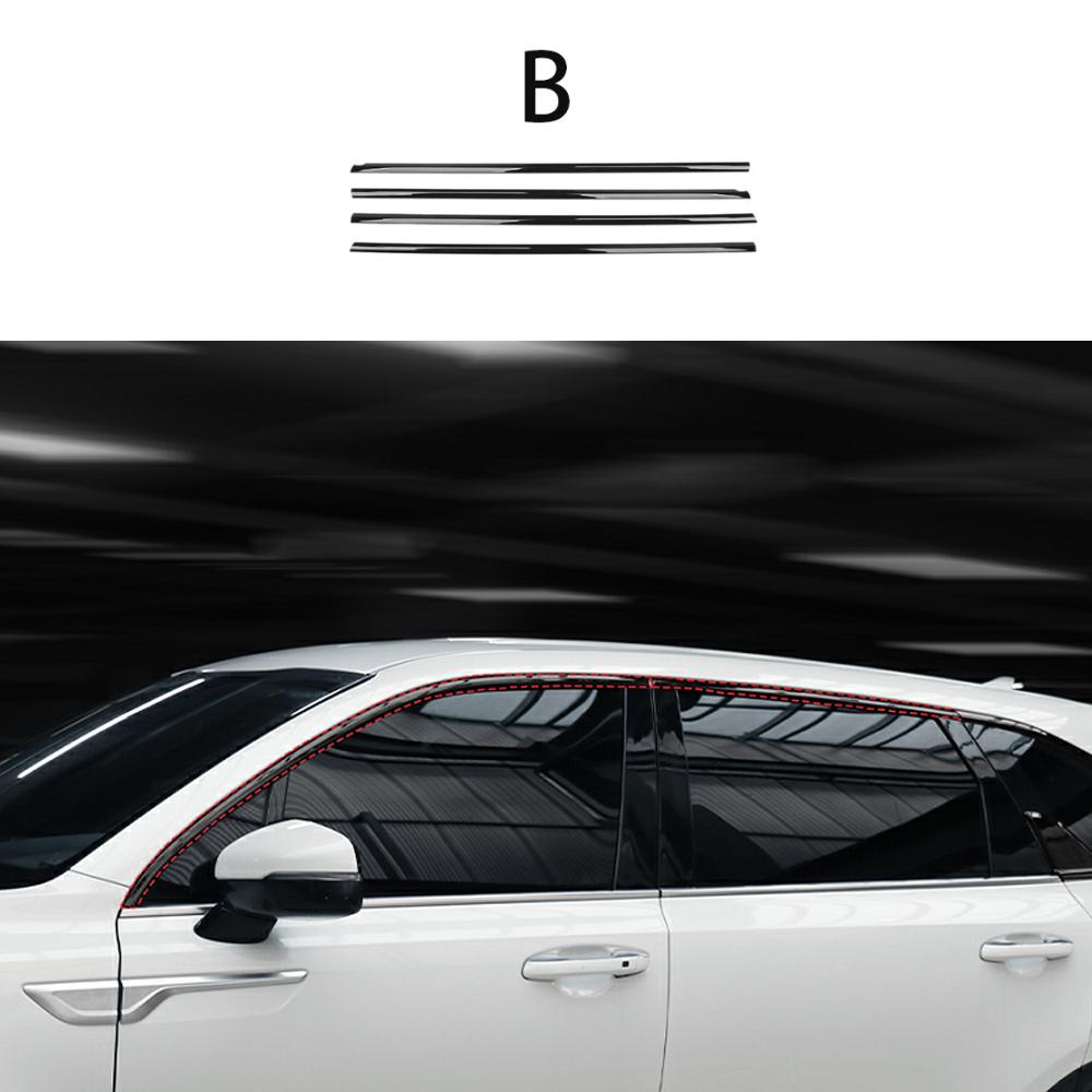 For Kia Sorento MQ4 -2026 Car Tuning Black Car Window Decorative Strip Cover D-pillar Trim Accessories