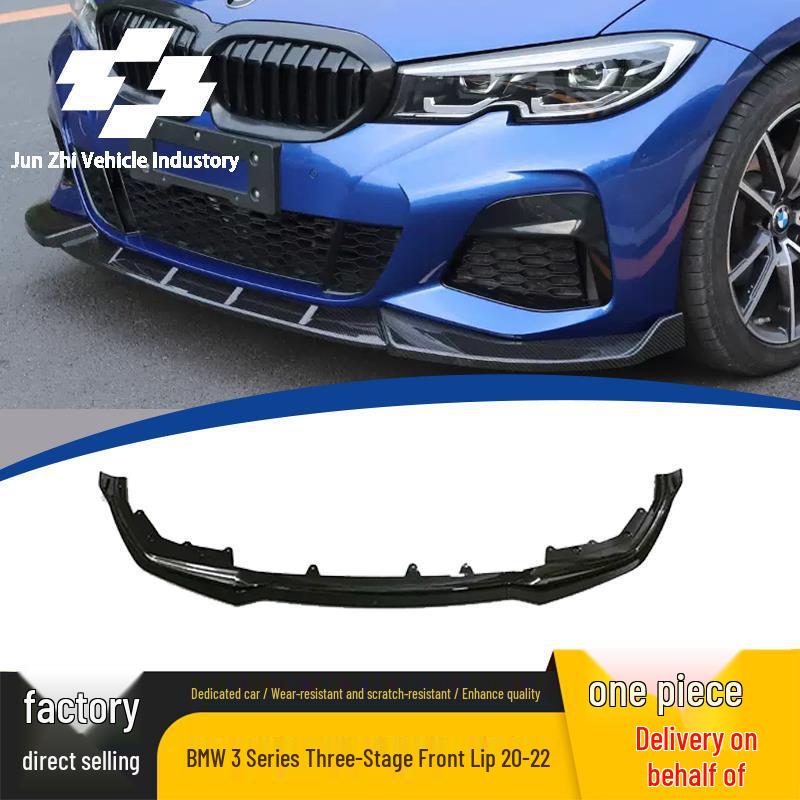

Front Splitter Lip for 2020-22 BMW 3 Series G20, 3-Section MP Style, Non-destructive Install Yes