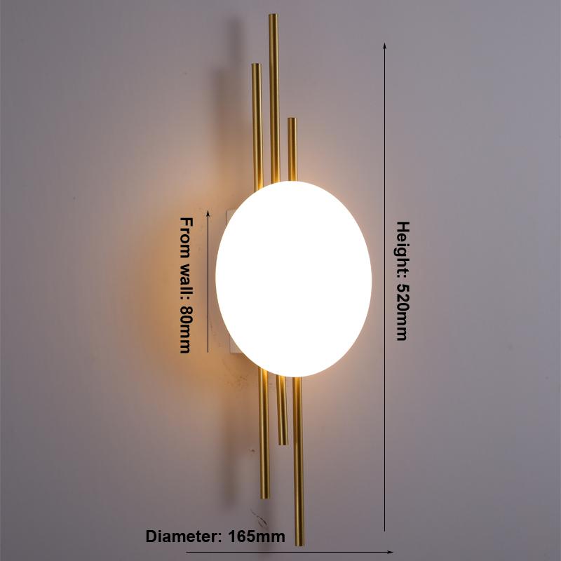 New Wall Lamp Led Simple Modern Bedside Lamp Minimalist Bedroom Living Room Background Wall Lamp