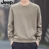 JEEP SPIRIT Men's Loose Long Sleeve Crew Neck Sweatshirt