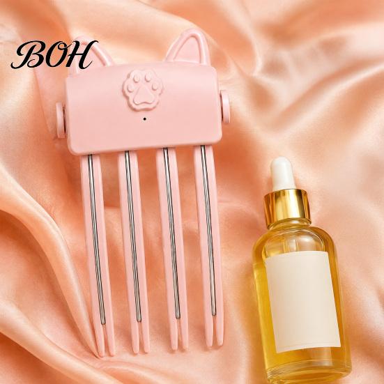 Ferramenta Elétrica Aquecida para Volume de Cabelo Feminino, Clipe Volumizador Recarregável para Styling de Franja, Leve Levantador de Raiz para Estilo Liso Fino