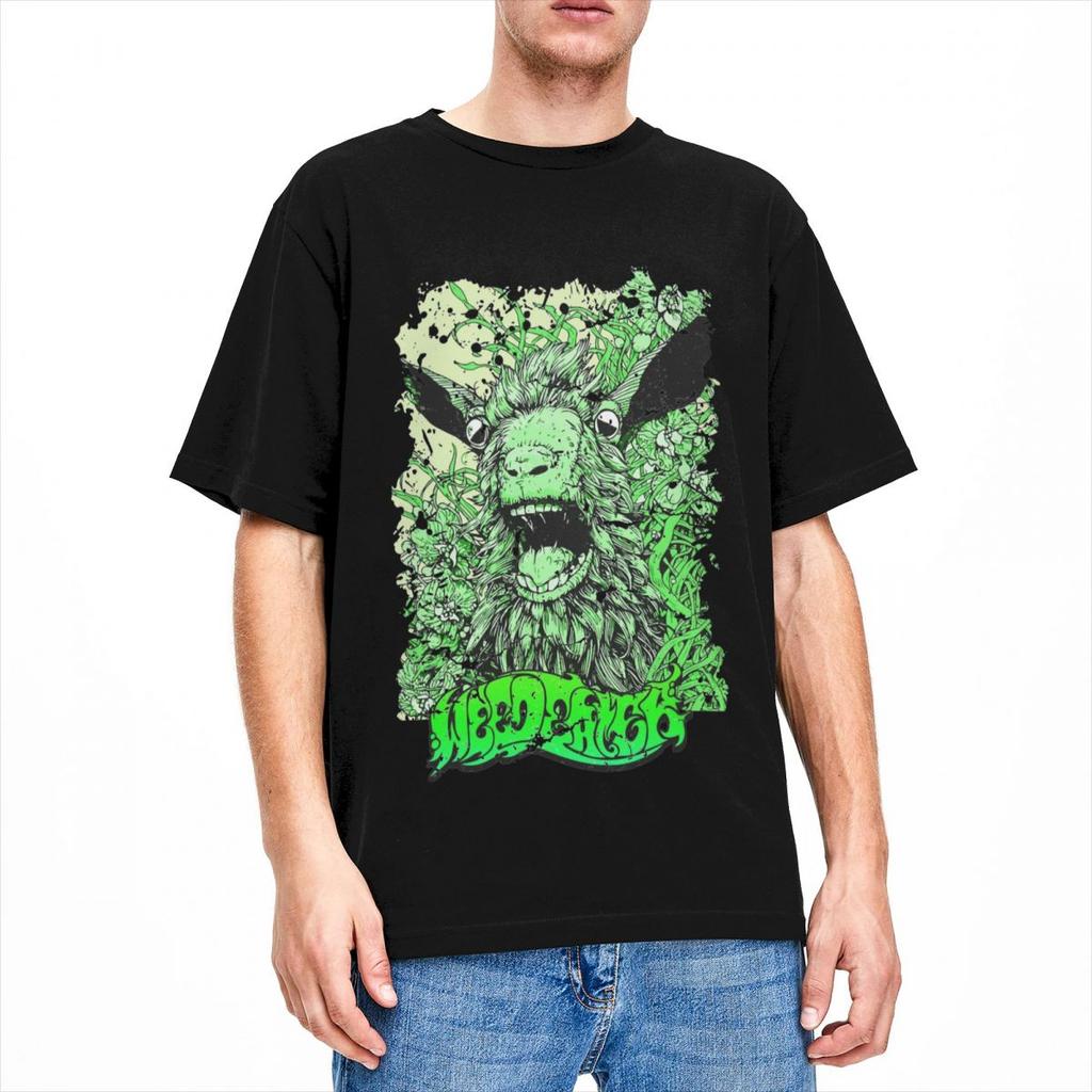 Uomo Donna Weedeater Maglietta Abbigliamento Stoner Metal Cotone T-shirt Vestiti Magliette Vintage Tutte le Stagioni